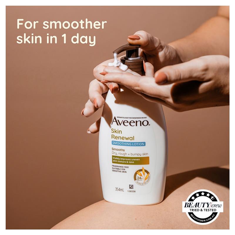 Load image into Gallery viewer, Aveeno Skin Renewal Smoothing Fragrance Free Body Lotion 354ml
