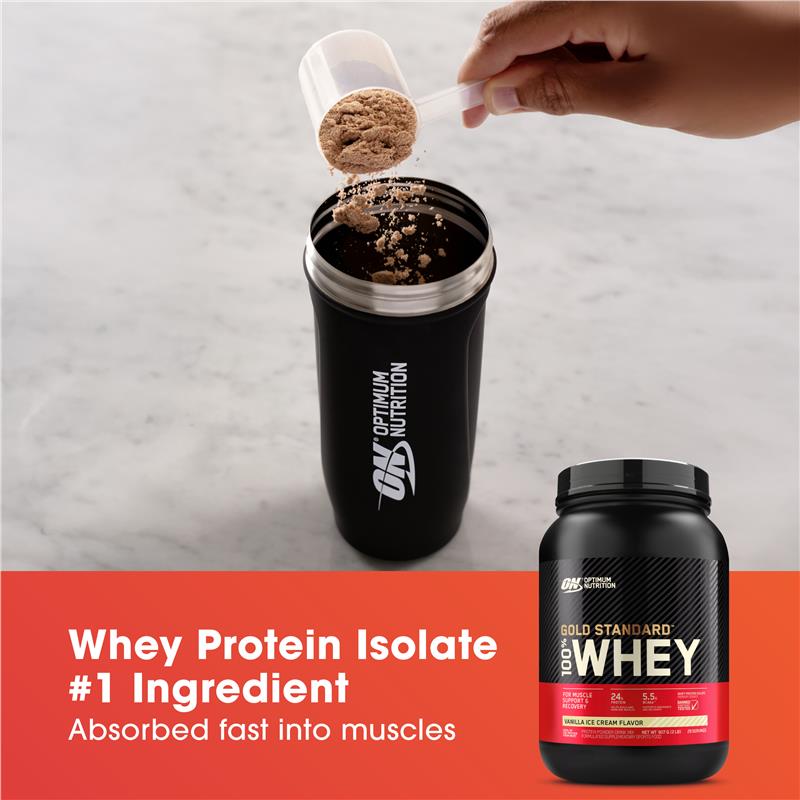 Load image into Gallery viewer, Optimum Nutrition Gold Standard 100% Whey Cookies &amp; Cream 907g
