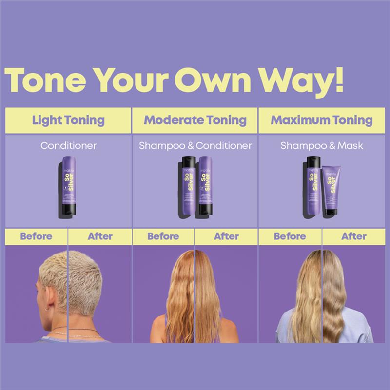 Load image into Gallery viewer, Matrix So Silver Purple Toning Shampoo 300ml
