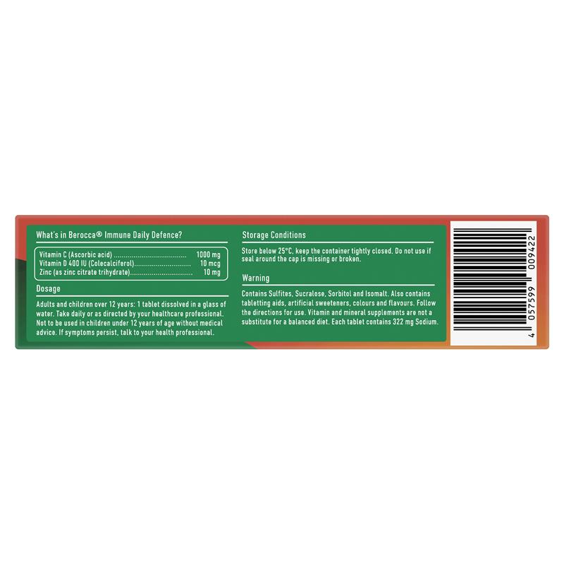 Load image into Gallery viewer, Berocca Immune Daily Defence Blackcurrant 60 Effervescent Tablets Exclusive Size
