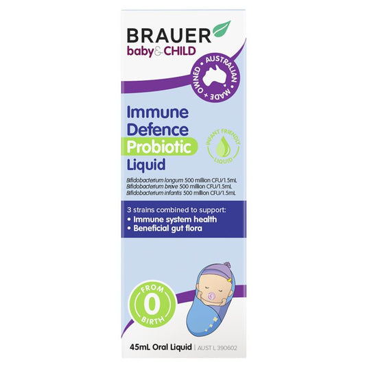 Brauer Immune Defence Probiotic Liquid For Infants 45ml