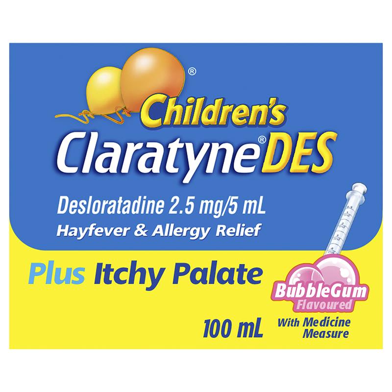 Load image into Gallery viewer, Claratyne Children’s DES Hayfever &amp; Allergy Relief Bubblegum 100ml
