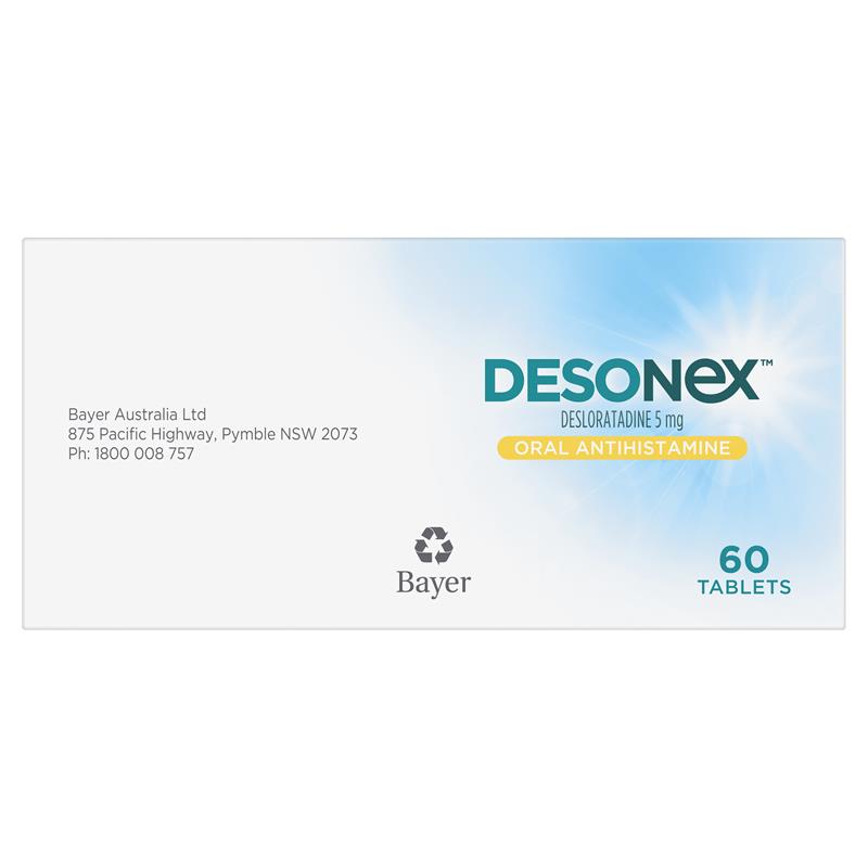 Load image into Gallery viewer, Desonex Allergy &amp; Hayfever 5mg 60 Tablets
