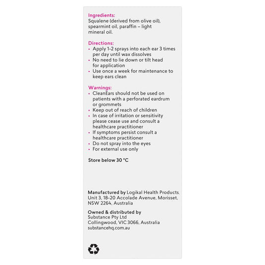 BioRevive Clean Ears Spray 30ml