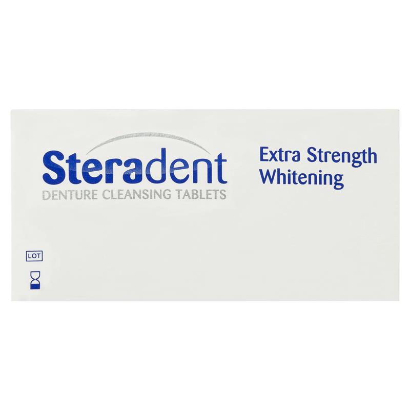 Load image into Gallery viewer, Steradent Extra Strength Denture Care Cleansing Tablets Whitening 48 pack
