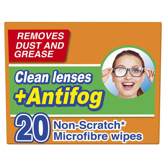 Clearwipe Antifog Lens Cleaner 20 Wipes