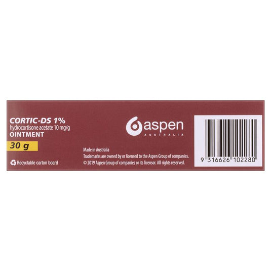 Cortic DS Ointment 1% 30g - Hydrocortisone (S3)