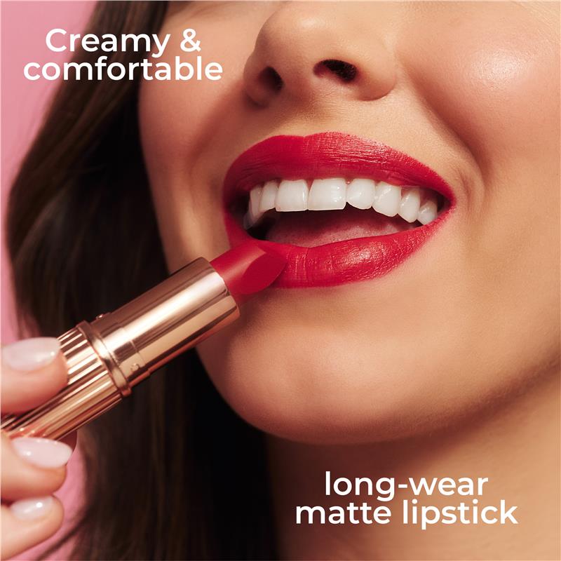 Load image into Gallery viewer, MCoBeauty Creme Matte Luxe Lipstick Ruby Rouge
