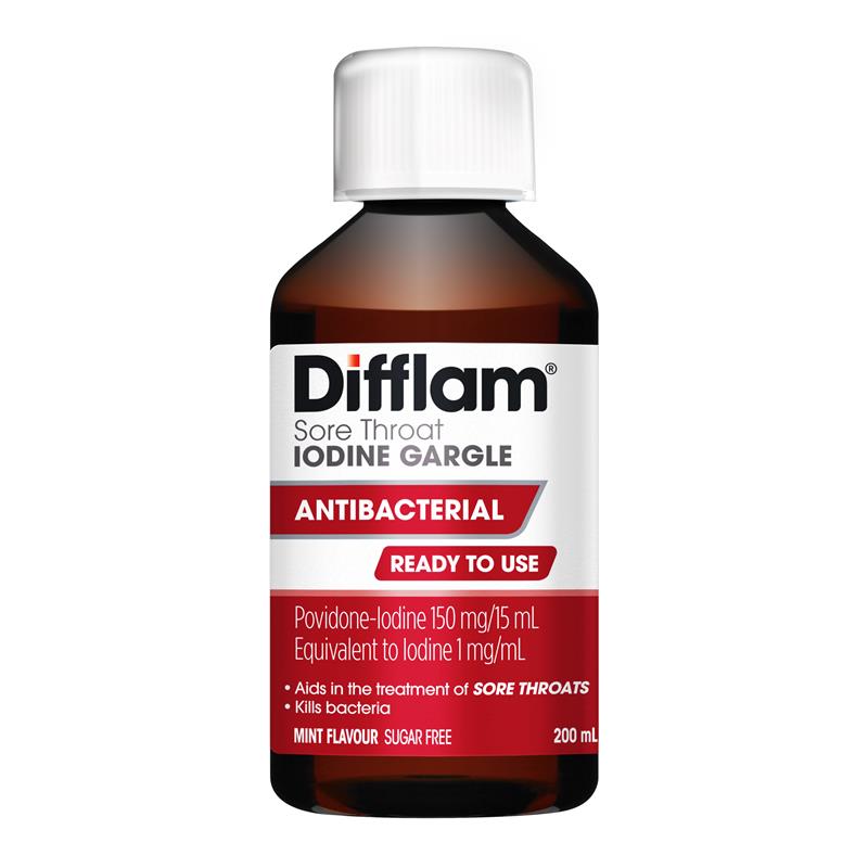 Load image into Gallery viewer, Difflam Plus Ready To Use Sore Throat Gargle Mint 200ml
