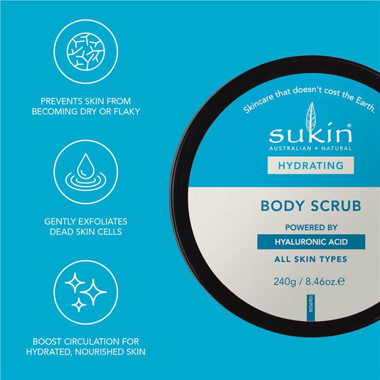 Sukin Hydrating Hyaluronic Acid Body Scrub 240g