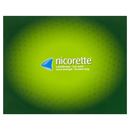 Nicorette Quit Smoking Extra Strength Cooldrops Nicotine Lozenge Icy Mint 8 x 20 Pack