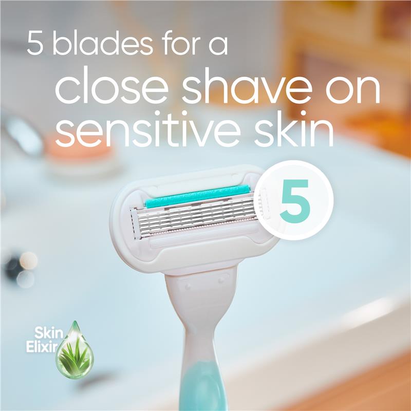 Load image into Gallery viewer, Gillette Venus Extra Smooth Sensitive Razor Handle + 4 Blades
