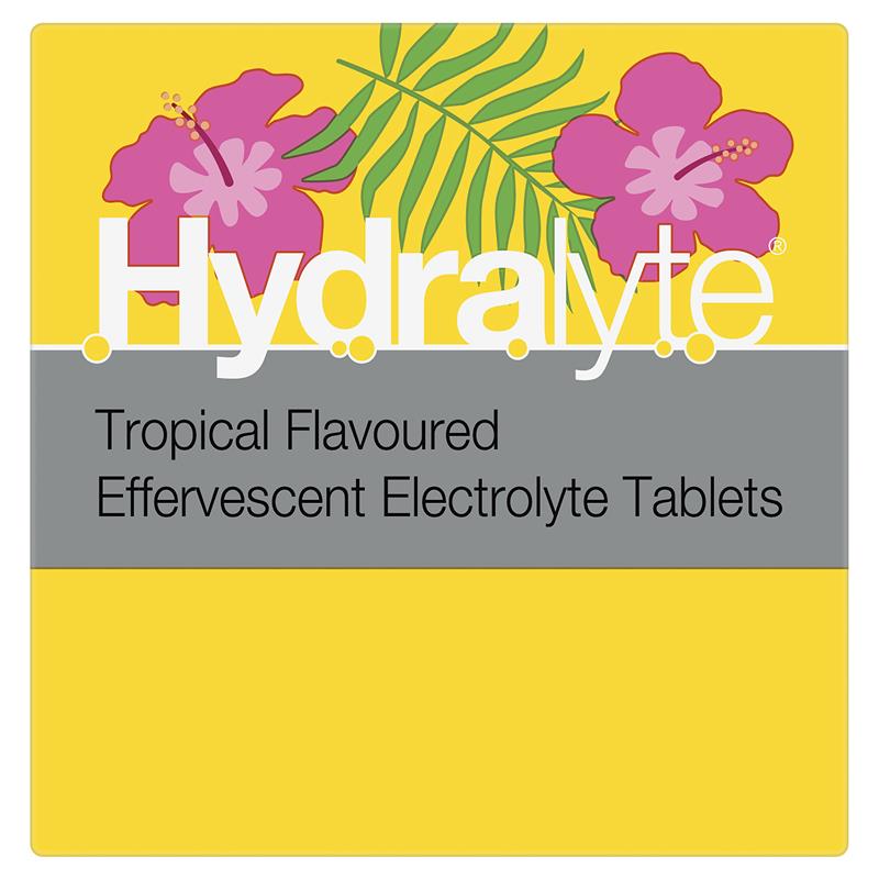 Load image into Gallery viewer, Hydralyte Electrolyte Effervescent Tropical 20 Tablets
