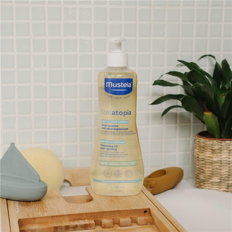 Load image into Gallery viewer, Mustela Stelatopia Cleansing Oil 500ml
