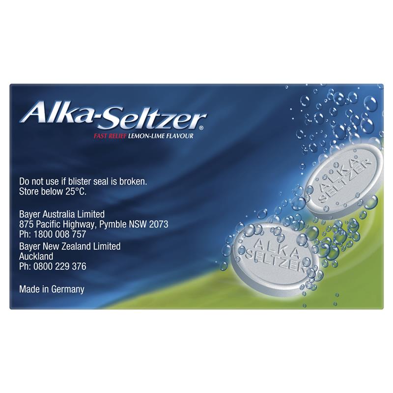 Load image into Gallery viewer, Alka-Seltzer Lemon-Lime Effervescent tablets 20 Pack
