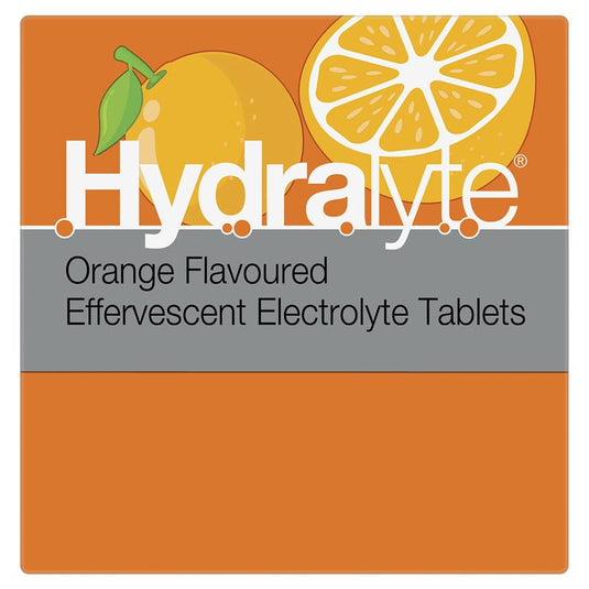 Hydralyte Electrolyte Effervescent Orange 20 Tablets