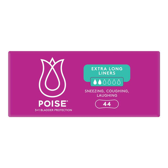 Poise Liner Extra Long Bulk 44 Pack
