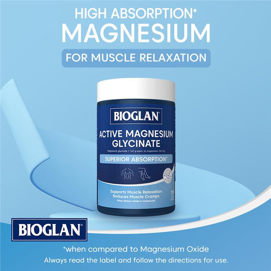 Bioglan Active Magnesium Glycinate 200 Tablets