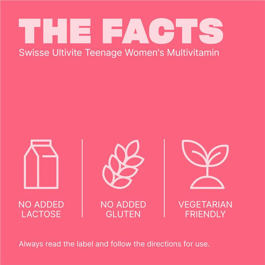 Swisse Teenage Ultivite Women's Multivitamin 60 Tablets