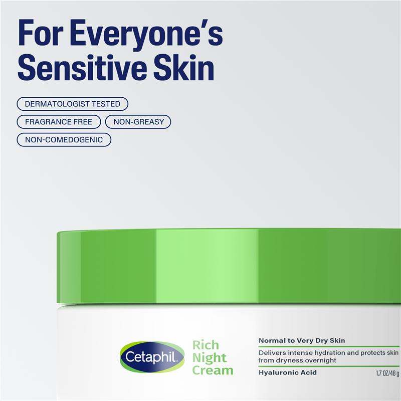 Load image into Gallery viewer, Cetaphil Rich Night Cream Hyaluronic Acid 48g
