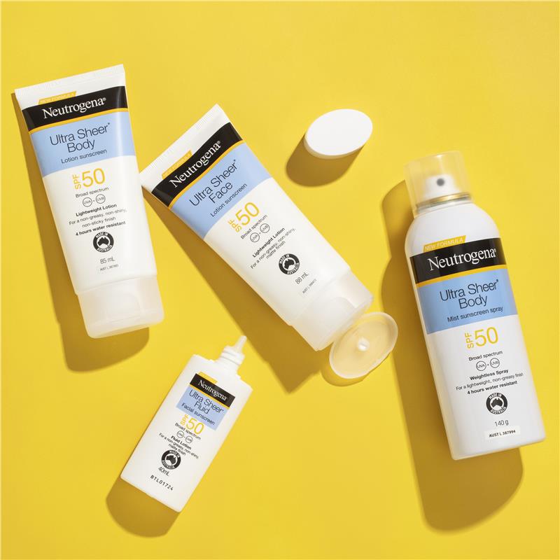 Load image into Gallery viewer, Neutrogena Ultra Sheer Body Mist Sunscreen SPF 50 140g
