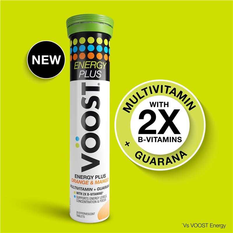 Load image into Gallery viewer, Voost Energy Plus Orange &amp; Mango Effervescent 20 Pack
