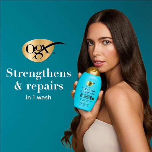 Ogx Renewing + Repairing & Shine Argan Oil of Morocco Shampoo For Dry & Damaged Hair 385mL