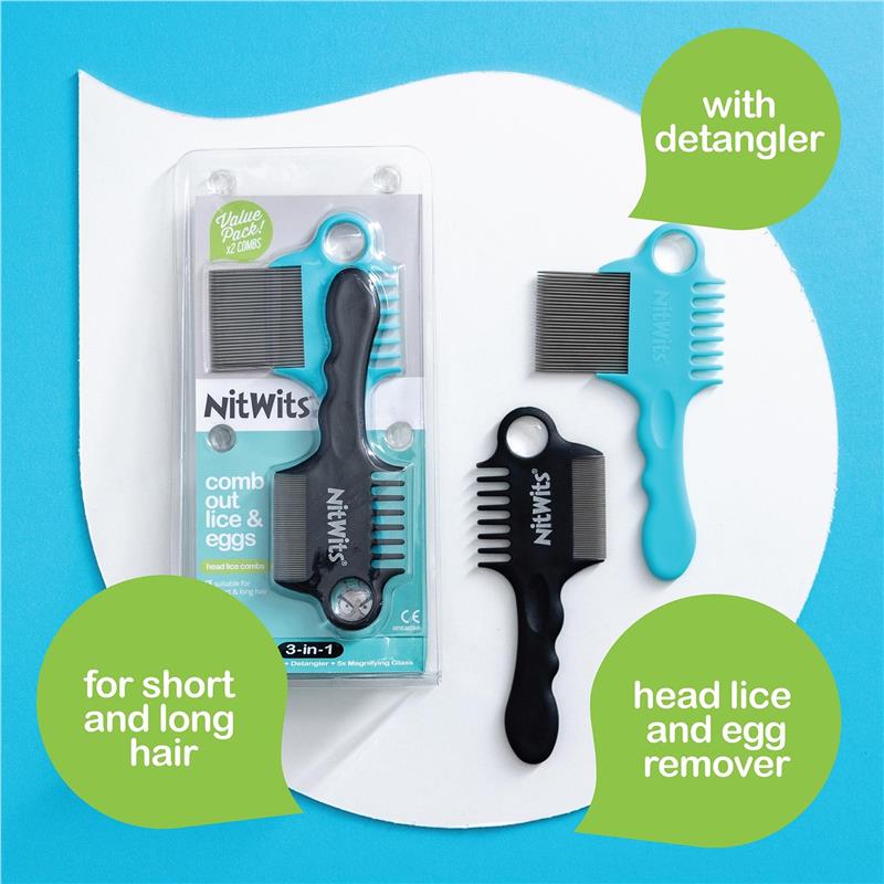 Load image into Gallery viewer, Nitwits Head Lice Comb Twin Pack
