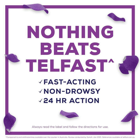 Telfast Hayfever Allergy Tablets 180mg 70 Pack