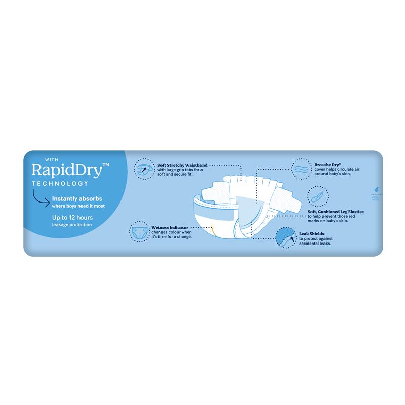 Load image into Gallery viewer, Huggies Ultra Dry Nappies Size 4 Boy 10-15kg Bulk 36 Pack
