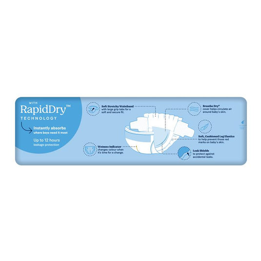 Huggies Ultra Dry Nappies Size 4 Boy 10-15kg Bulk 36 Pack