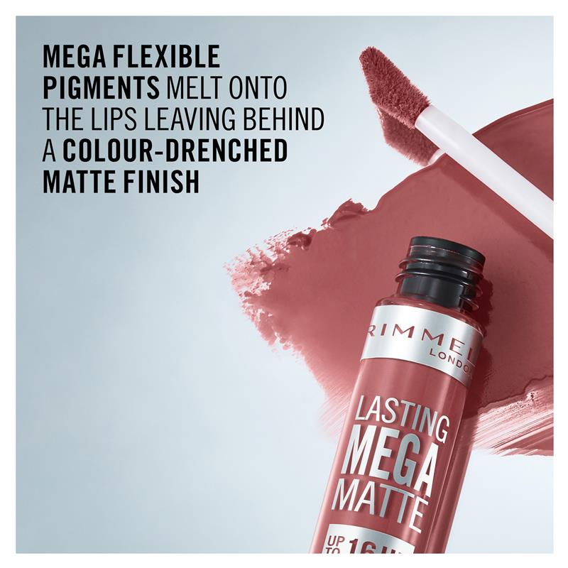 Load image into Gallery viewer, Rimmel London Mega Matte Liquid Lip 210 Rose &amp; Shine
