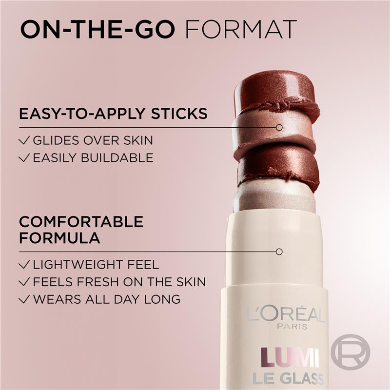 Load image into Gallery viewer, L'Oreal Paris Lumi Le Glass Highlighter Stick 635 Golden
