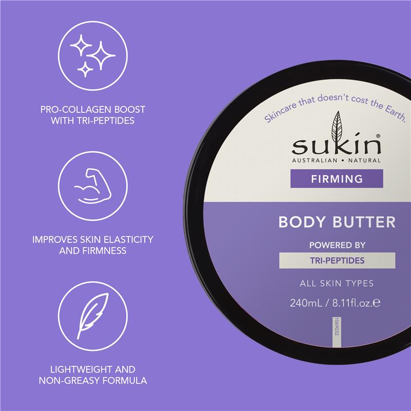Load image into Gallery viewer, Sukin Firming Tri-Peptides Body Butter 240ml
