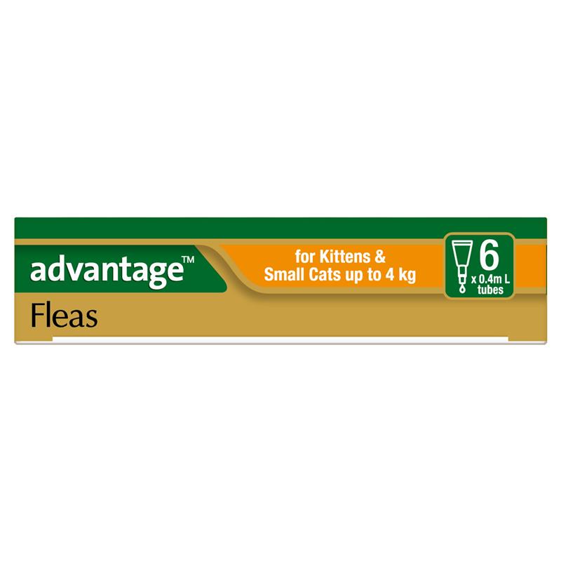 Load image into Gallery viewer, Advantage for Kittens &amp; Cats up to 4kg 6 pack
