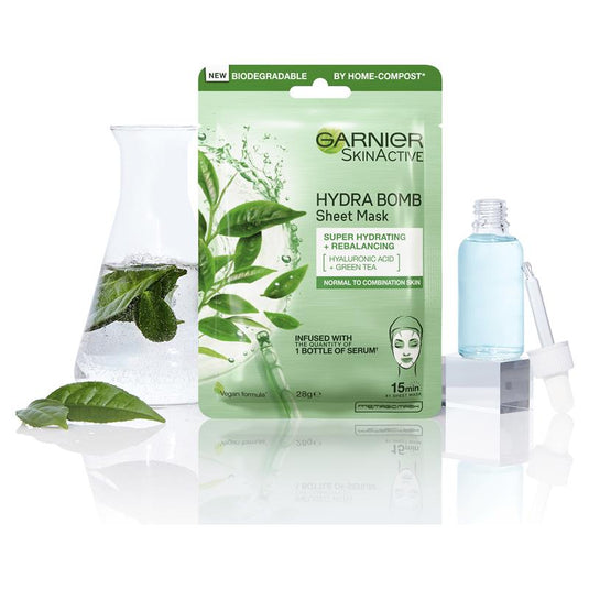 Garnier Hydra Bomb Hyaluronic Acid + Green Tea Sheet Mask