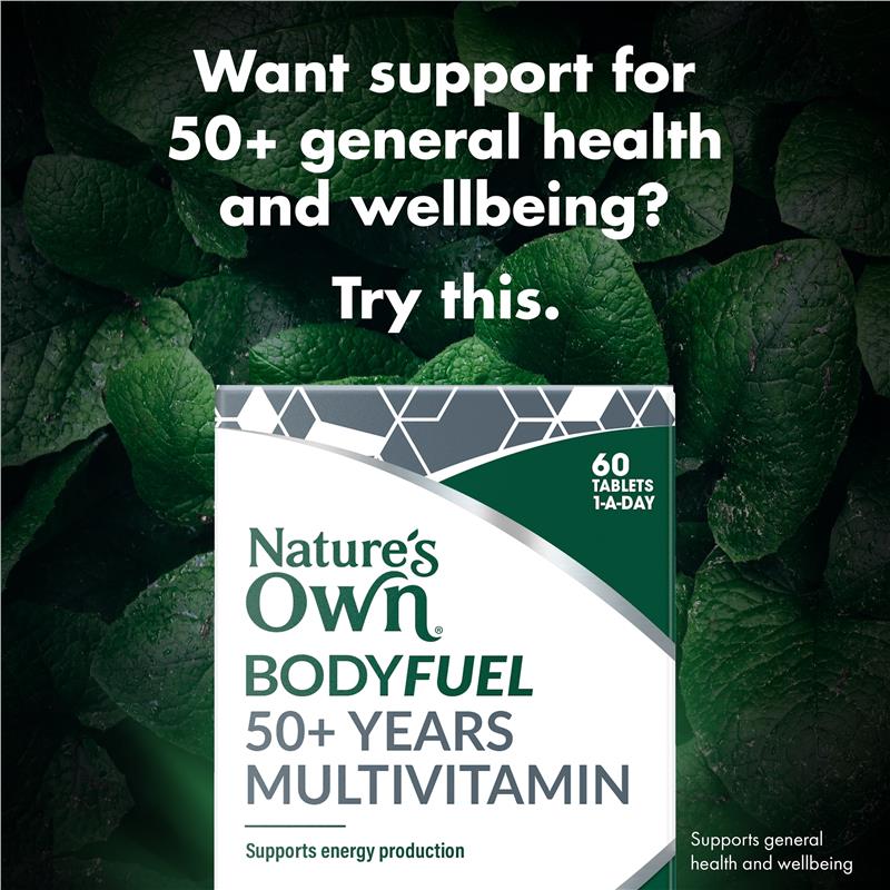 Load image into Gallery viewer, Nature's Own Bodyfuel 50+ Multivitamin 60 Tablets
