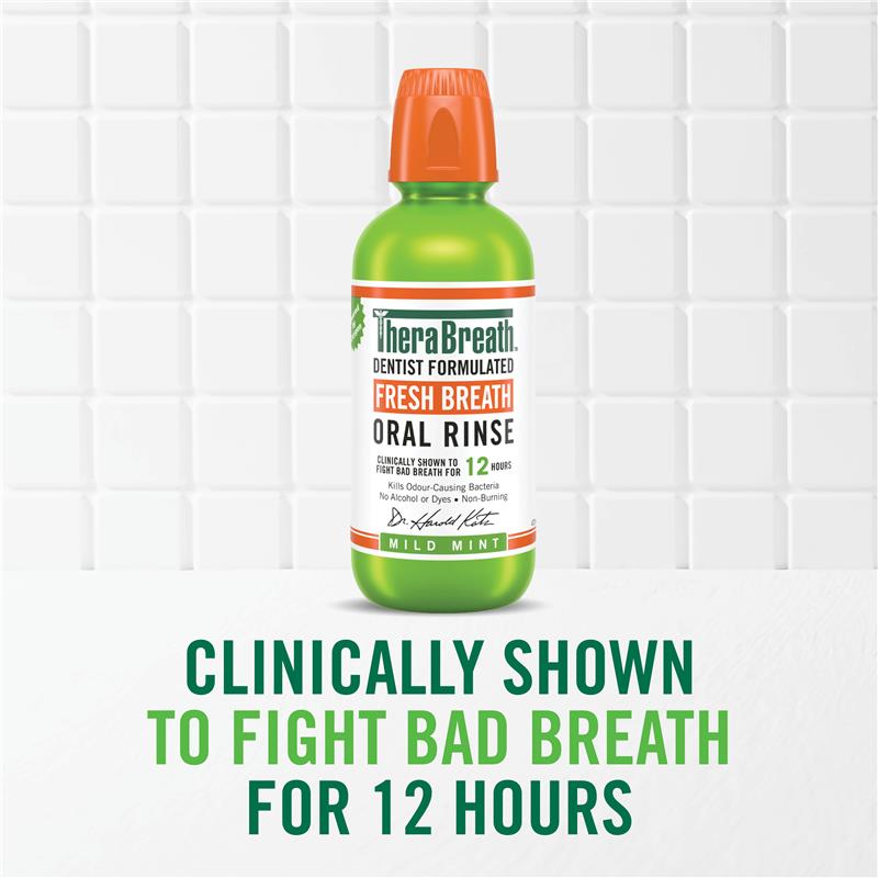 Load image into Gallery viewer, Therabreath Mild Mint Oral Rinse 473ml
