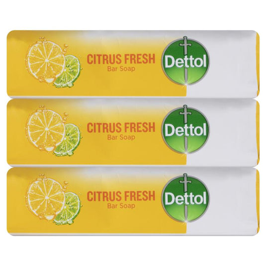 Dettol Citrus Fresh Bar Soap 3x100g
