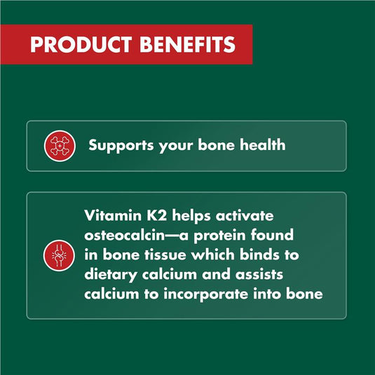 Nature's Own K2 180mcg 60 Tablets