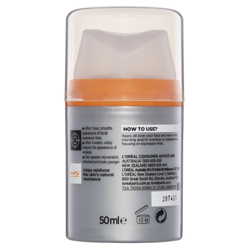 Load image into Gallery viewer, L'Oreal Men's Expert Erase Wrinkles Moisturising Cream 50ml

