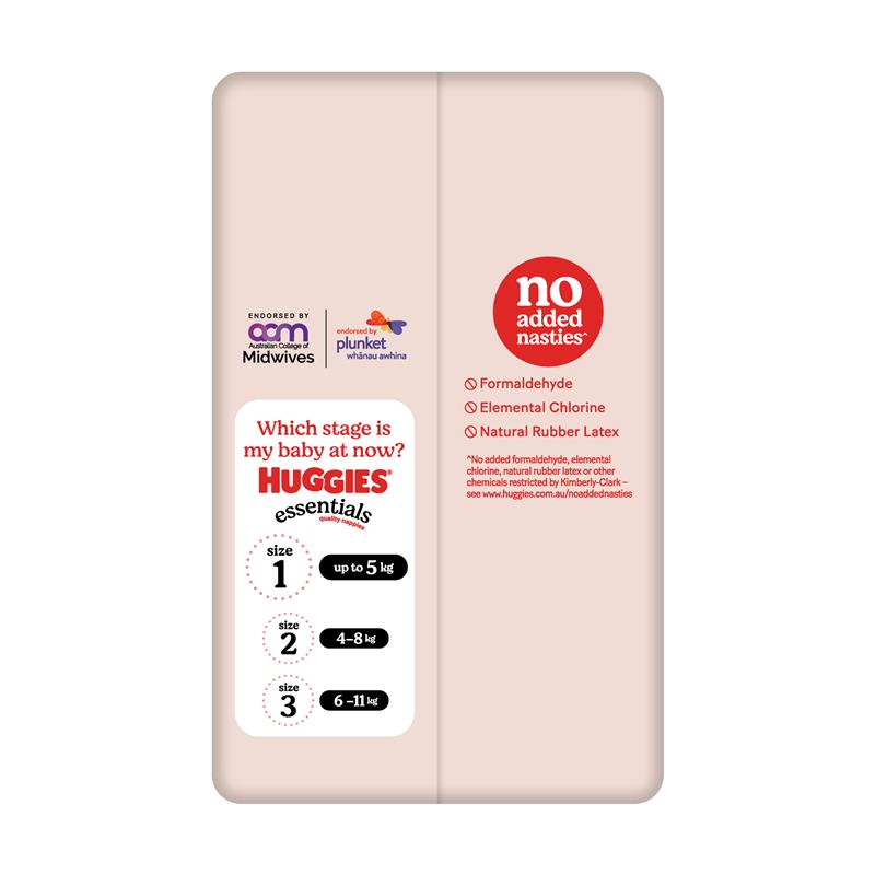 Load image into Gallery viewer, Huggies Essentials Size 1 Newborn up to 5kg 28 Nappies
