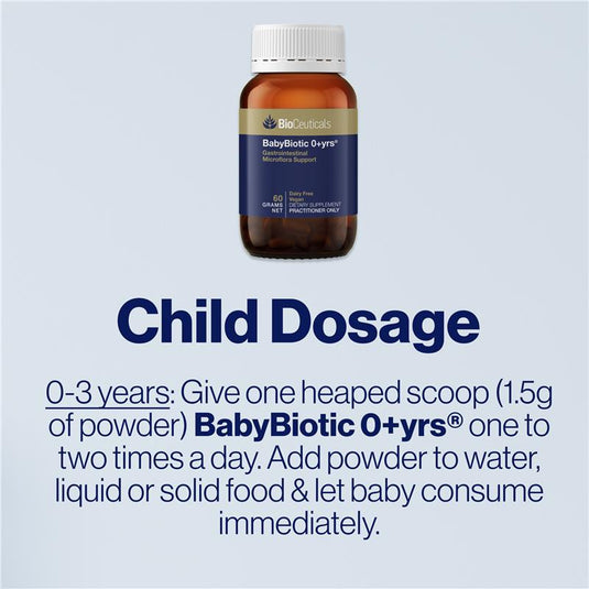 Bioceuticals BabyBiotic 0 + Years® 60g Fridge Line