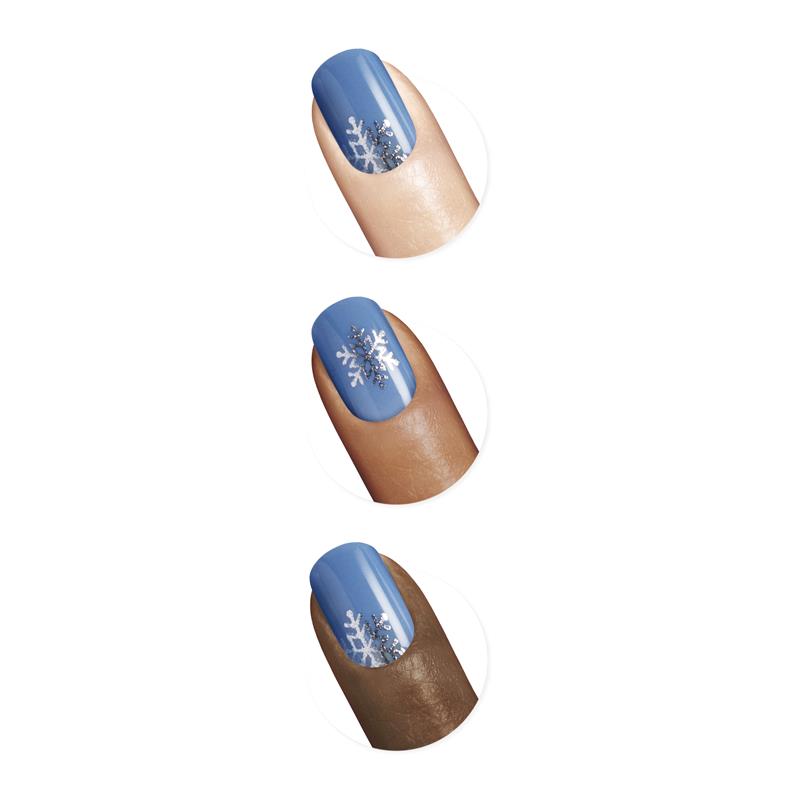 Load image into Gallery viewer, Sally Hansen Salon Effects Perfect Manicure 24 Press On Nails Once Upon A Holiday Collection Snow-Mance
