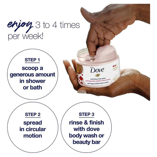 Dove Exfoliating Body Polish Pomegranate and Shea Butter 298g