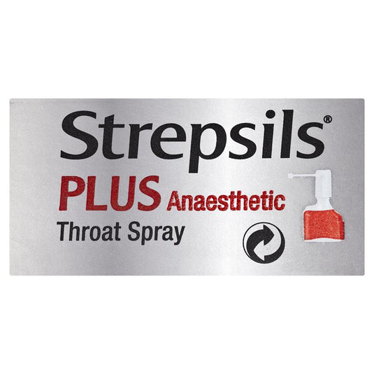 Strepsils Plus Sore Throat Numbing Spray Pain Relief