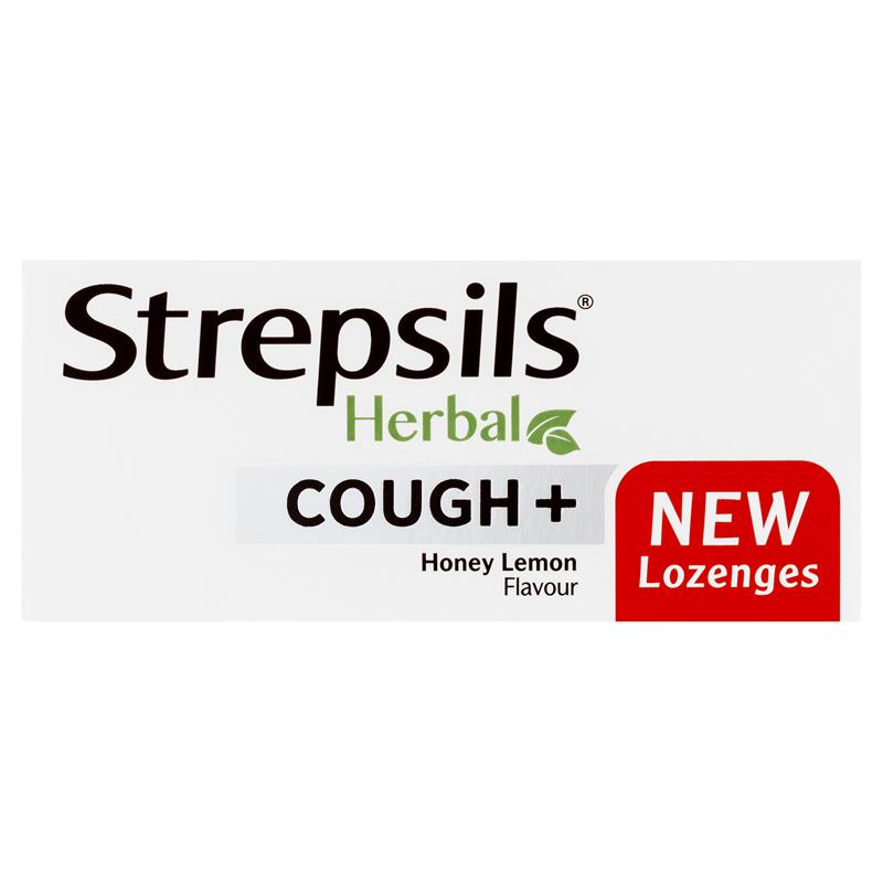 Load image into Gallery viewer, Strepsils Herbal Cough Lozenges Honey Lemon 32 Pack
