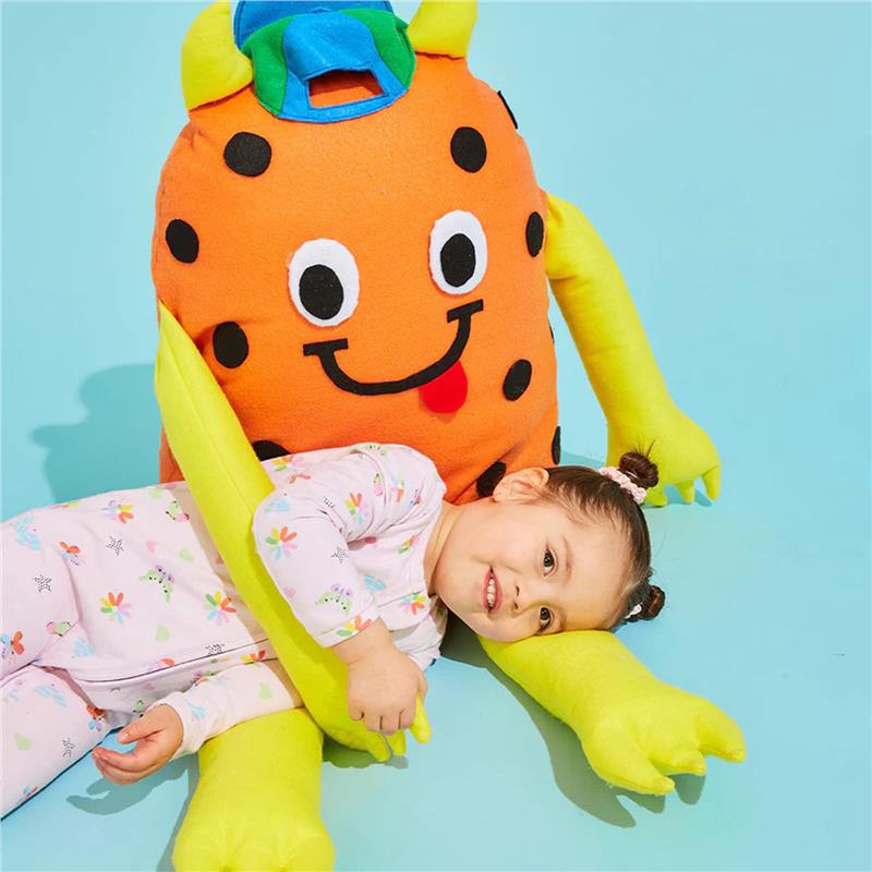 Load image into Gallery viewer, Bambi Mini Co. Wrigglesuit 6-12 Months (with Grippy Feet) Pink Festival Bloom
