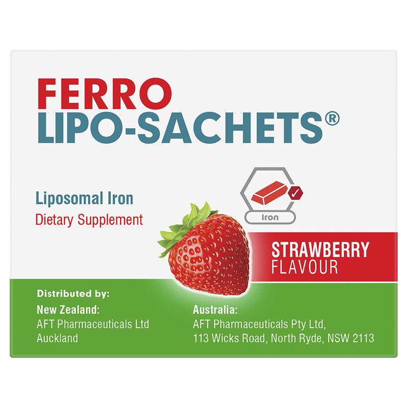 Load image into Gallery viewer, Lipo-Sachets Ferro Strawberry 5g 30 Sachets
