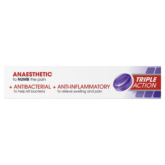 Difflam Plus Anaesthetic Sugar Free Blackcurrant 16 Lozenges